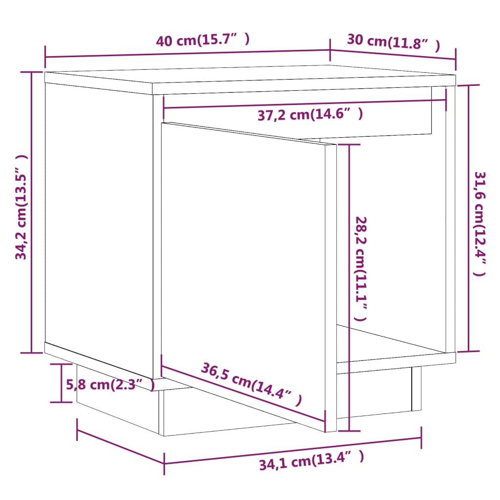 Nachtkastjes 2 st 40x30x40 cm massief grenenhout honingbruin Nachtkastjes | Creëer jouw Trendy Thuis | Gratis bezorgd & Retour | Trendy.nl