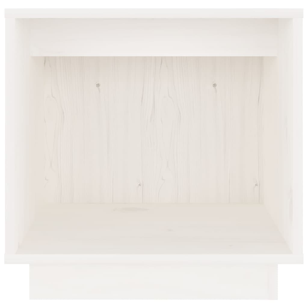 Nachtkastje 40x30x40 cm massief grenenhout wit Nachtkastjes | Creëer jouw Trendy Thuis | Gratis bezorgd & Retour | Trendy.nl