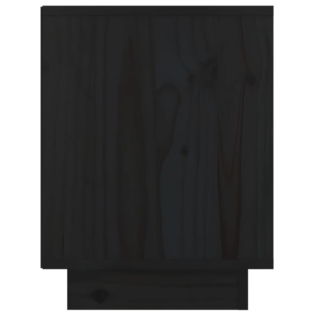 Nachtkastje 40x30x40 cm massief grenenhout zwart Nachtkastjes | Creëer jouw Trendy Thuis | Gratis bezorgd & Retour | Trendy.nl