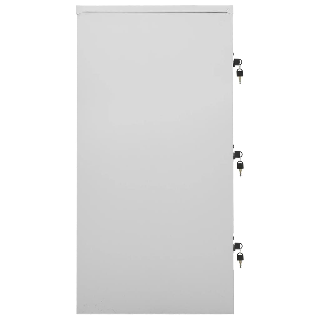 Lockerkasten 5 st 90x45x92,5 cm staal lichtgrijs Opbergkasten & lockerkasten | Creëer jouw Trendy Thuis | Gratis bezorgd & Retour | Trendy.nl