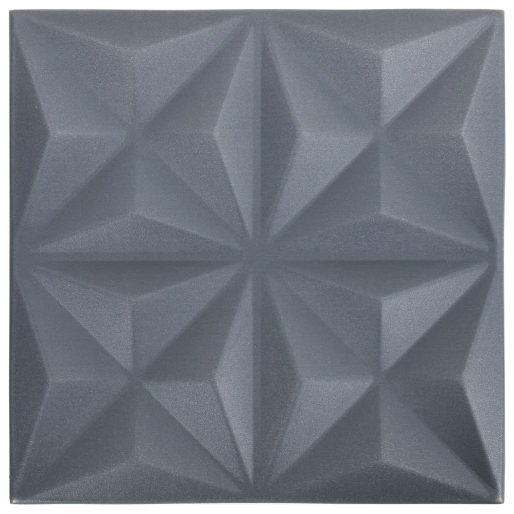 24 st Wandpanelen 3D 6 m² 50x50 cm origamigrijs Wandpanelen | Creëer jouw Trendy Thuis | Gratis bezorgd & Retour | Trendy.nl