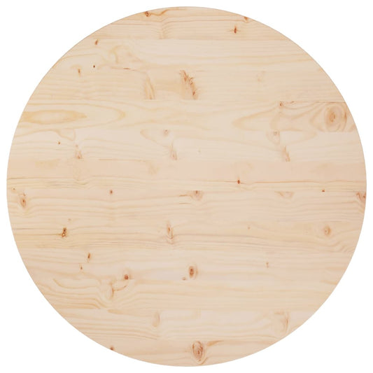 Tafelblad Ø80x2,5 cm massief grenenhout