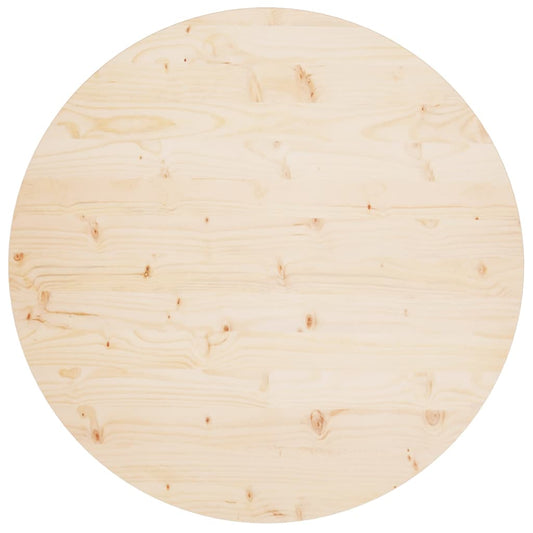 Tafelblad Ø90x2,5 cm massief grenenhout