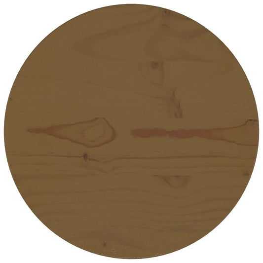 Tafelblad Ø30x2,5 cm massief grenenhout bruin