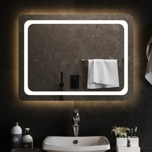 Badkamerspiegel LED 80x60 cm Spiegels | Creëer jouw Trendy Thuis | Gratis bezorgd & Retour | Trendy.nl
