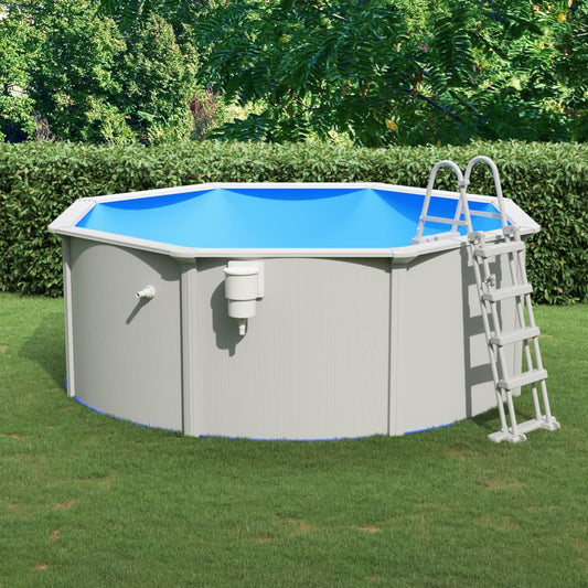 Zwembad met veiligheidsladder 360x120 cm Zwembaden | Creëer jouw Trendy Thuis | Gratis bezorgd & Retour | Trendy.nl