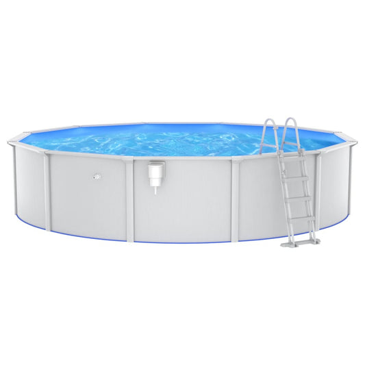 Zwembad met veiligheidsladder 550x120 cm Zwembaden | Creëer jouw Trendy Thuis | Gratis bezorgd & Retour | Trendy.nl
