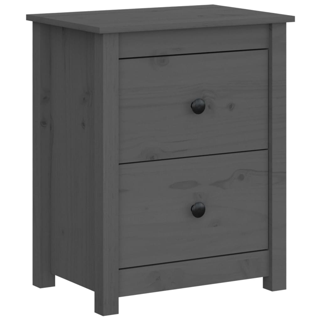 Nachtkastjes 2 st 50x35x61,5 cm massief grenenhout grijs Nachtkastjes | Creëer jouw Trendy Thuis | Gratis bezorgd & Retour | Trendy.nl