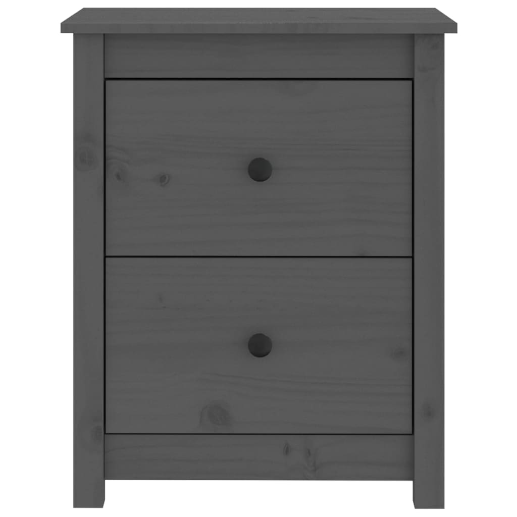 Nachtkastjes 2 st 50x35x61,5 cm massief grenenhout grijs Nachtkastjes | Creëer jouw Trendy Thuis | Gratis bezorgd & Retour | Trendy.nl