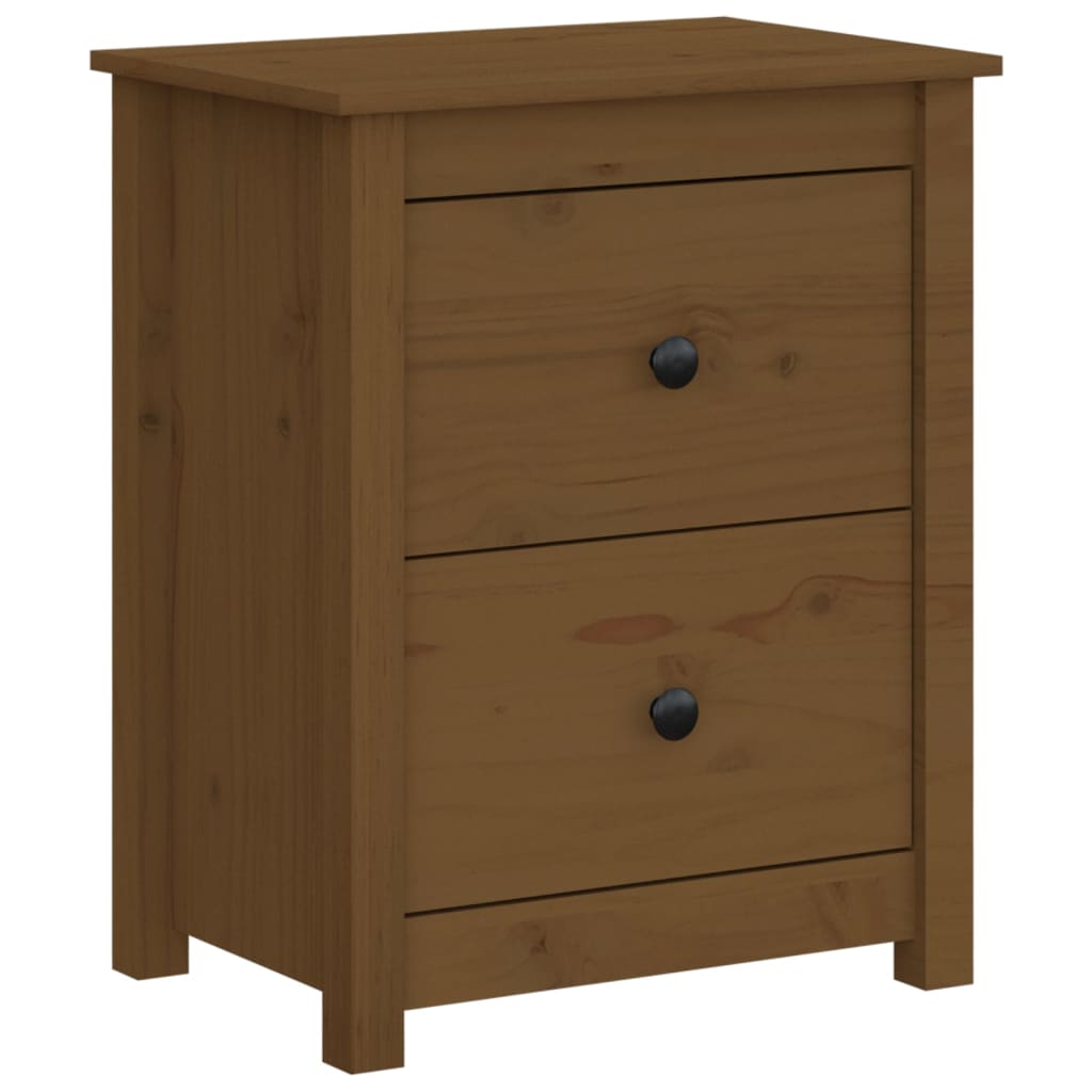 Nachtkastjes 2 st 50x35x61,5 cm massief grenenhout honingbruin Nachtkastjes | Creëer jouw Trendy Thuis | Gratis bezorgd & Retour | Trendy.nl