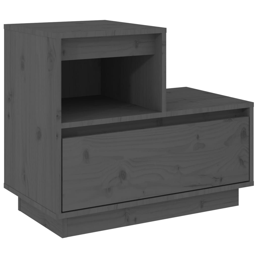 Nachtkastjes 2 st 60x34x51 cm massief grenenhout grijs Nachtkastjes | Creëer jouw Trendy Thuis | Gratis bezorgd & Retour | Trendy.nl