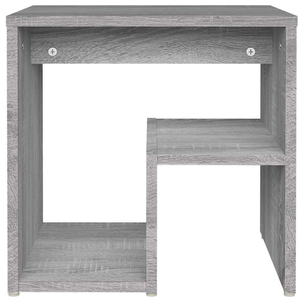 Nachtkastjes 2 st 40x30x40 cm bewerkt hout grijs sonoma eiken Nachtkastjes | Creëer jouw Trendy Thuis | Gratis bezorgd & Retour | Trendy.nl