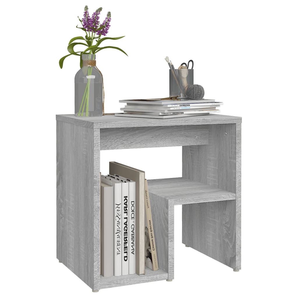 Nachtkastjes 2 st 40x30x40 cm bewerkt hout grijs sonoma eiken Nachtkastjes | Creëer jouw Trendy Thuis | Gratis bezorgd & Retour | Trendy.nl