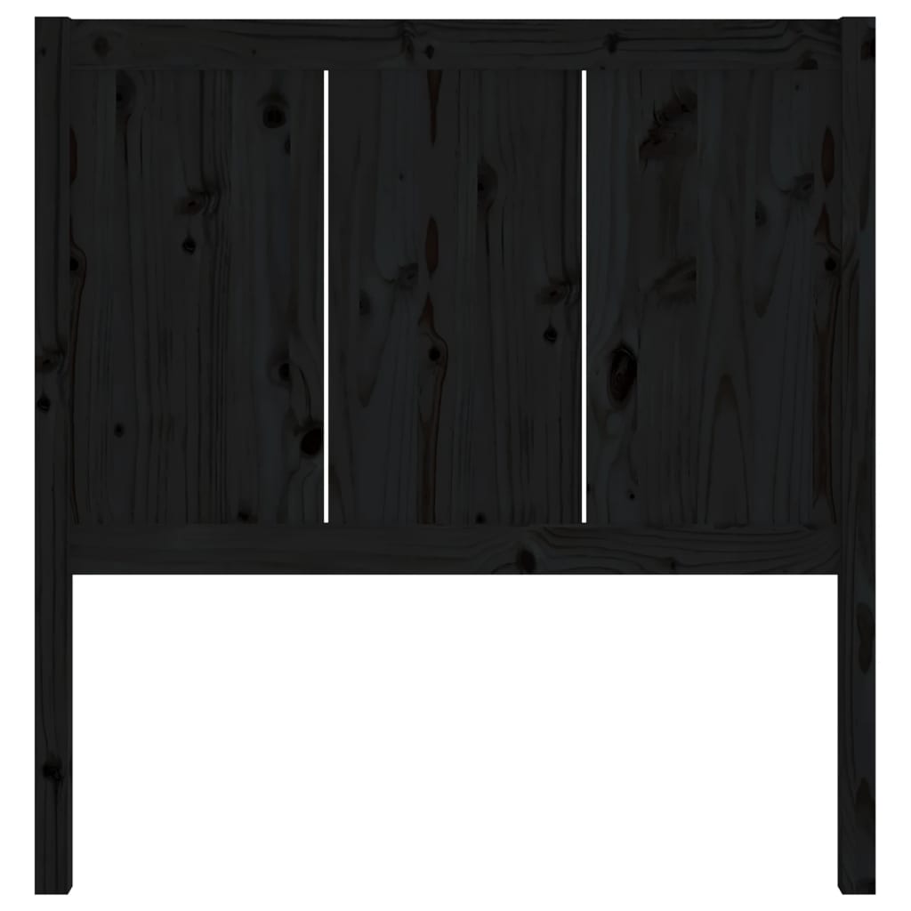 Hoofdbord 80,5x4x100 cm massief grenenhout zwart Hoofdborden en voetborden | Creëer jouw Trendy Thuis | Gratis bezorgd & Retour | Trendy.nl