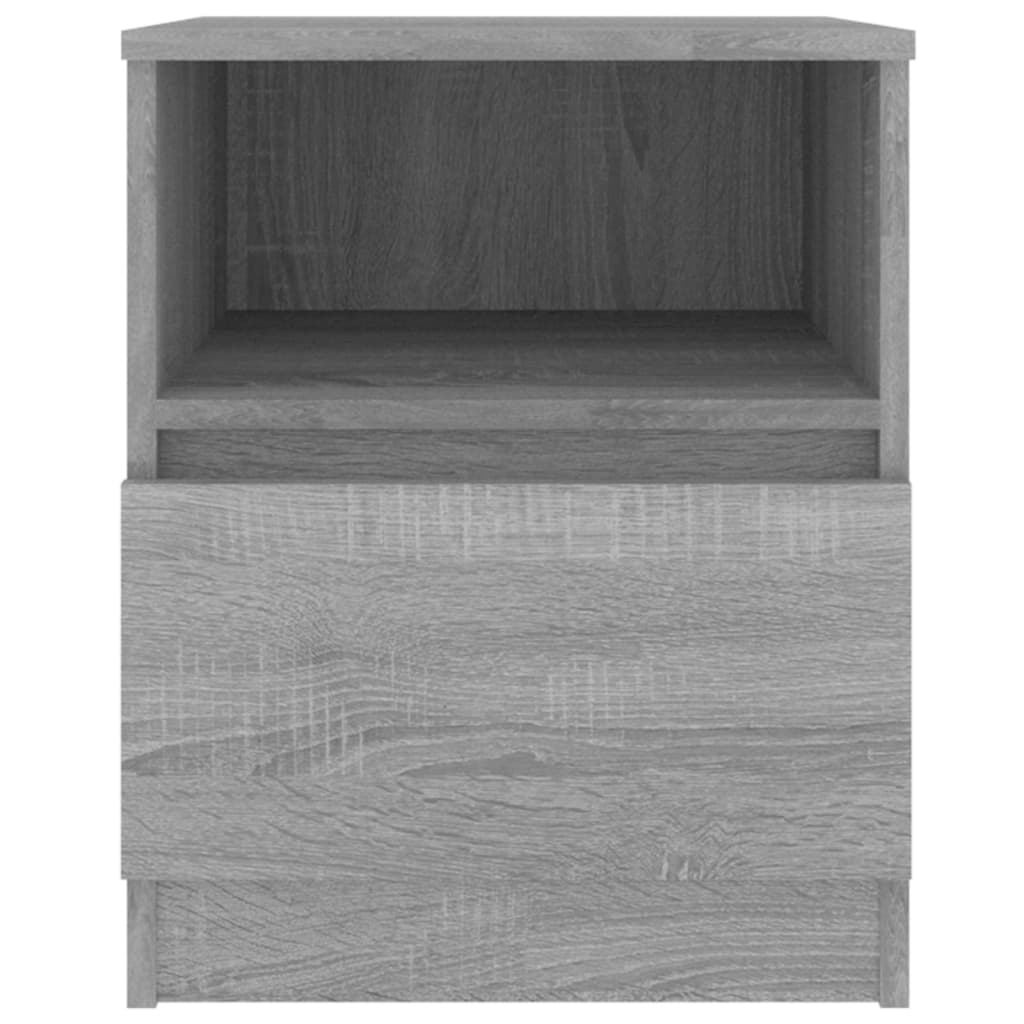 Nachtkastjes 2 st 40x40x50 cm bewerkt hout grijs sonoma eiken Nachtkastjes | Creëer jouw Trendy Thuis | Gratis bezorgd & Retour | Trendy.nl