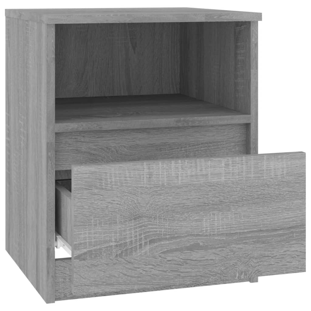 Nachtkastjes 2 st 40x40x50 cm bewerkt hout grijs sonoma eiken Nachtkastjes | Creëer jouw Trendy Thuis | Gratis bezorgd & Retour | Trendy.nl