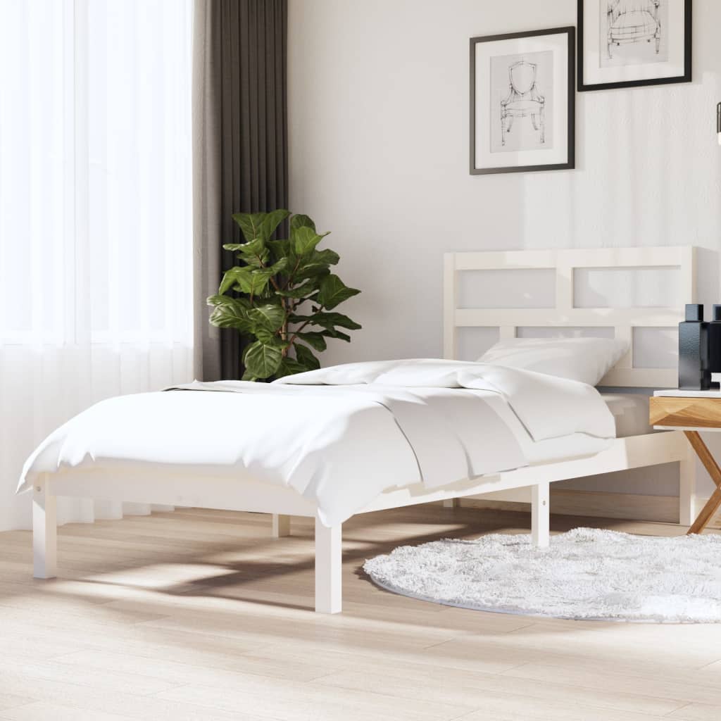 Bedframe massief hout wit 90x190 cm 3FT Single Bedden & bedframes | Creëer jouw Trendy Thuis | Gratis bezorgd & Retour | Trendy.nl