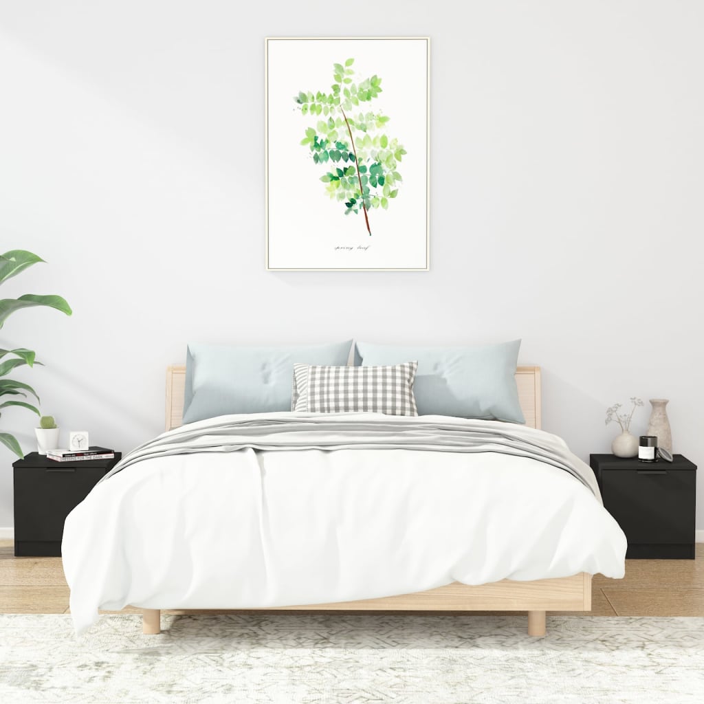 Nachtkastjes 2 st 40x39x40 cm zwart Nachtkastjes | Creëer jouw Trendy Thuis | Gratis bezorgd & Retour | Trendy.nl