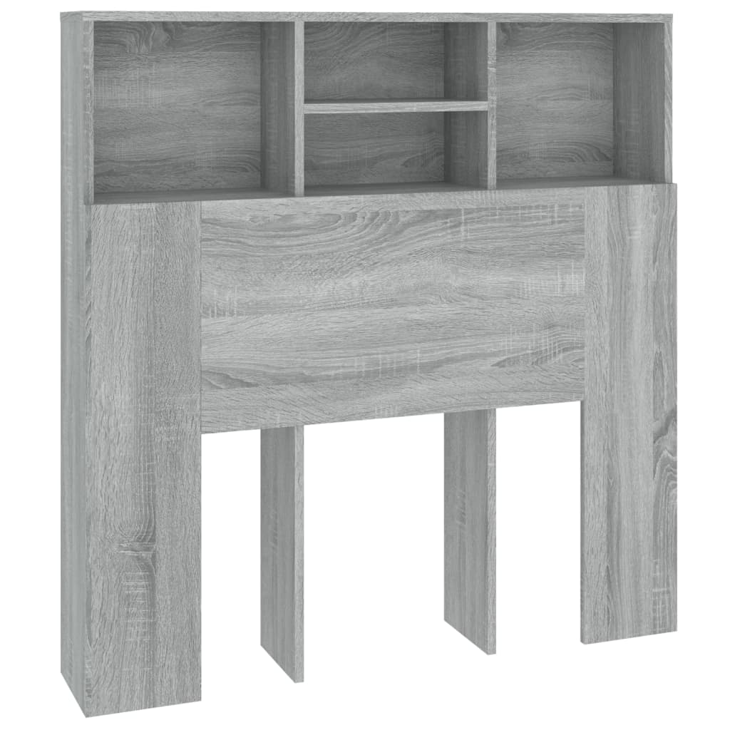 Hoofdbordkast 100x19x103,5 cm grijs sonoma eikenkleurig Hoofdborden en voetborden | Creëer jouw Trendy Thuis | Gratis bezorgd & Retour | Trendy.nl