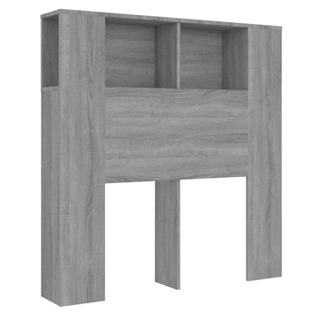 Hoofdbordkast 100x18,5x104,5 cm grijs sonoma eikenkleurig Hoofdborden en voetborden | Creëer jouw Trendy Thuis | Gratis bezorgd & Retour | Trendy.nl