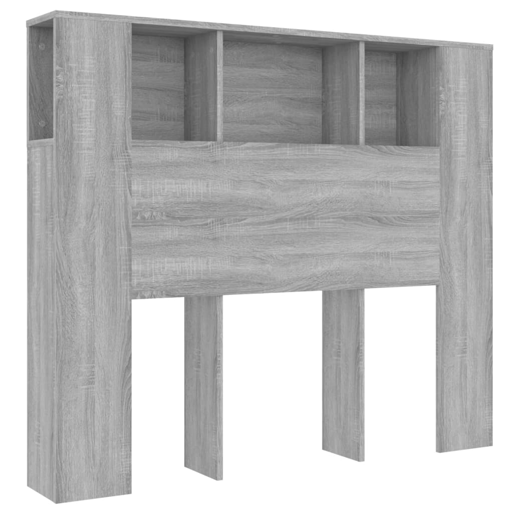 Hoofdbordkast 120x18,5x103,5 cm grijs sonoma eikenkleurig Hoofdborden en voetborden | Creëer jouw Trendy Thuis | Gratis bezorgd & Retour | Trendy.nl