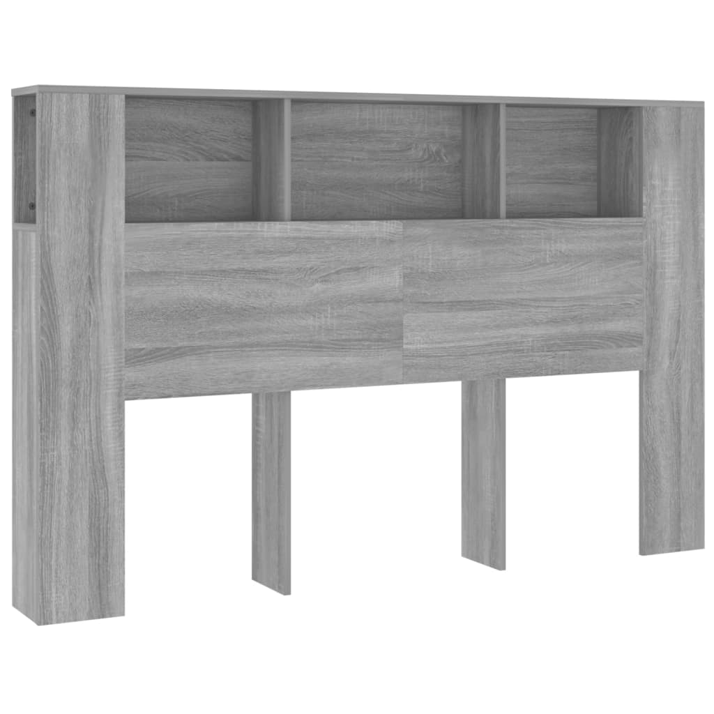 Hoofdbordkast 160x18,5x104,5 cm grijs sonoma eikenkleurig Hoofdborden en voetborden | Creëer jouw Trendy Thuis | Gratis bezorgd & Retour | Trendy.nl