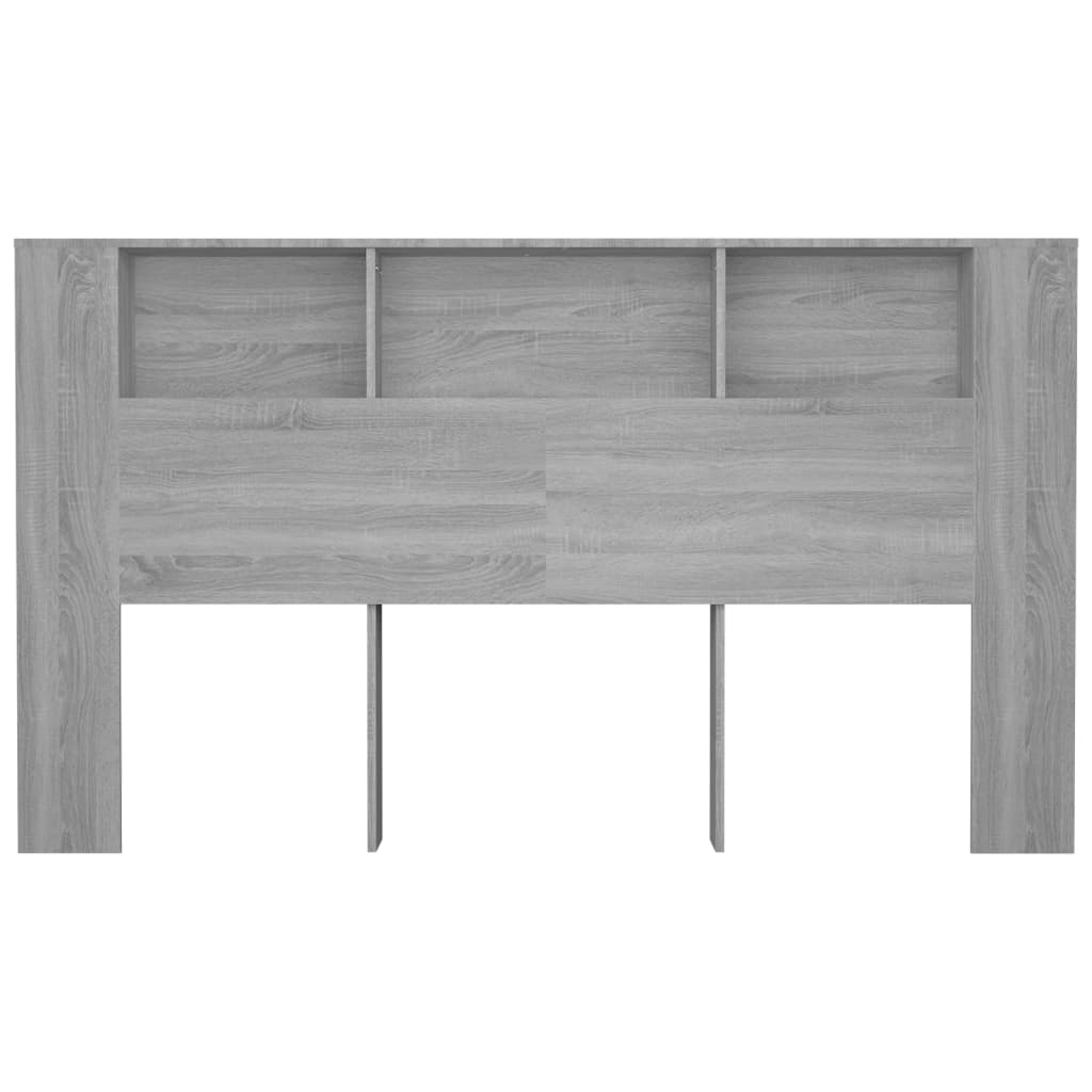 Hoofdbordkast 180x18,5x104,5 cm grijs sonoma eikenkleurig Hoofdborden en voetborden | Creëer jouw Trendy Thuis | Gratis bezorgd & Retour | Trendy.nl