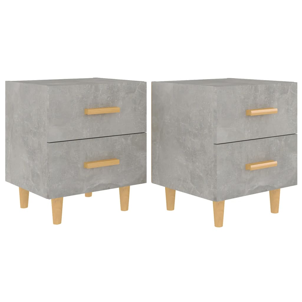 Nachtkastjes 2 st 40x35x47,5 cm betongrijs Nachtkastjes | Creëer jouw Trendy Thuis | Gratis bezorgd & Retour | Trendy.nl