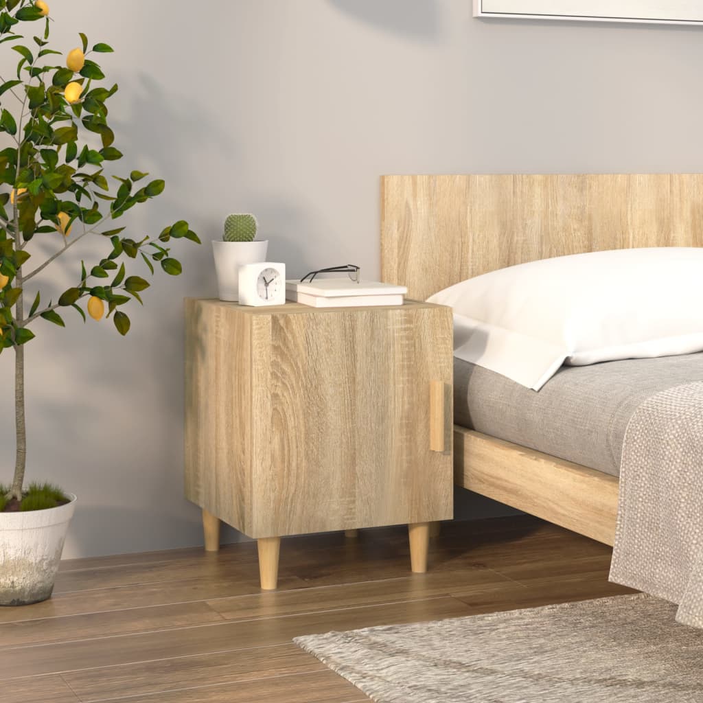 Nachtkastjes 2 st bewerkt hout sonoma eikenkleurig Nachtkastjes | Creëer jouw Trendy Thuis | Gratis bezorgd & Retour | Trendy.nl