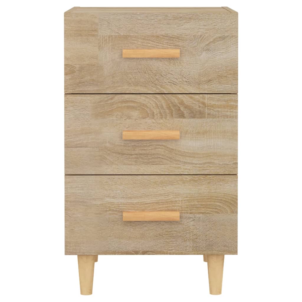 Nachtkastje 40x40x66 cm bewerkt hout sonoma eikenkleurig Nachtkastjes | Creëer jouw Trendy Thuis | Gratis bezorgd & Retour | Trendy.nl