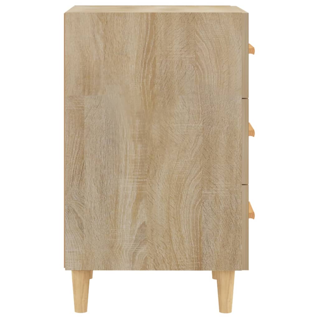 Nachtkastje 40x40x66 cm bewerkt hout sonoma eikenkleurig Nachtkastjes | Creëer jouw Trendy Thuis | Gratis bezorgd & Retour | Trendy.nl