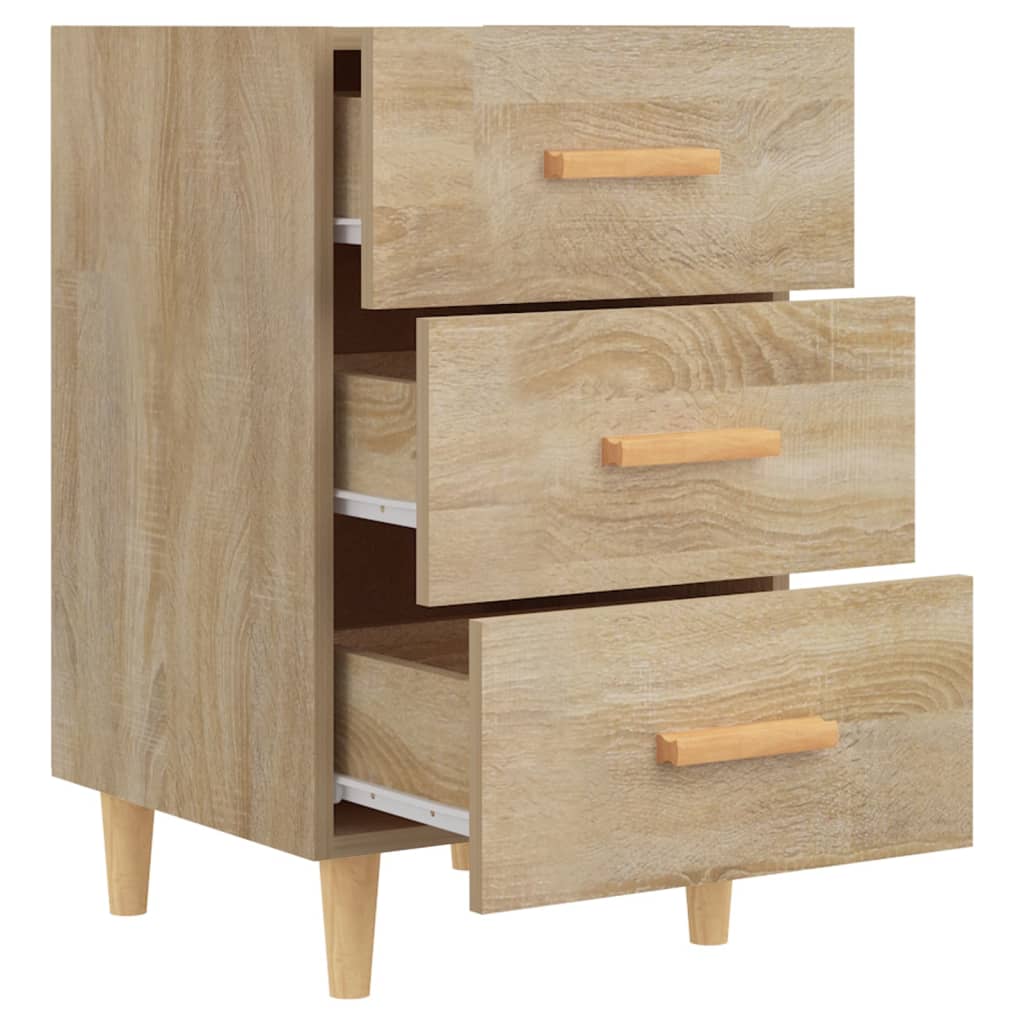 Nachtkastje 40x40x66 cm bewerkt hout sonoma eikenkleurig Nachtkastjes | Creëer jouw Trendy Thuis | Gratis bezorgd & Retour | Trendy.nl