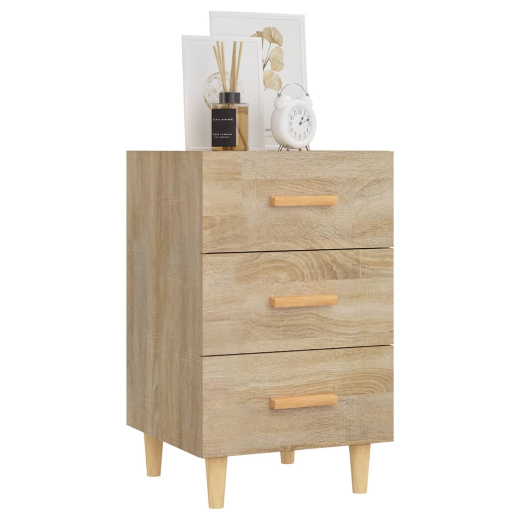 Nachtkastje 40x40x66 cm bewerkt hout sonoma eikenkleurig Nachtkastjes | Creëer jouw Trendy Thuis | Gratis bezorgd & Retour | Trendy.nl