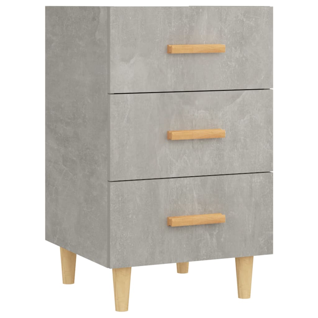 Nachtkastje 40x40x66 cm bewerkt hout betongrijs Nachtkastjes | Creëer jouw Trendy Thuis | Gratis bezorgd & Retour | Trendy.nl