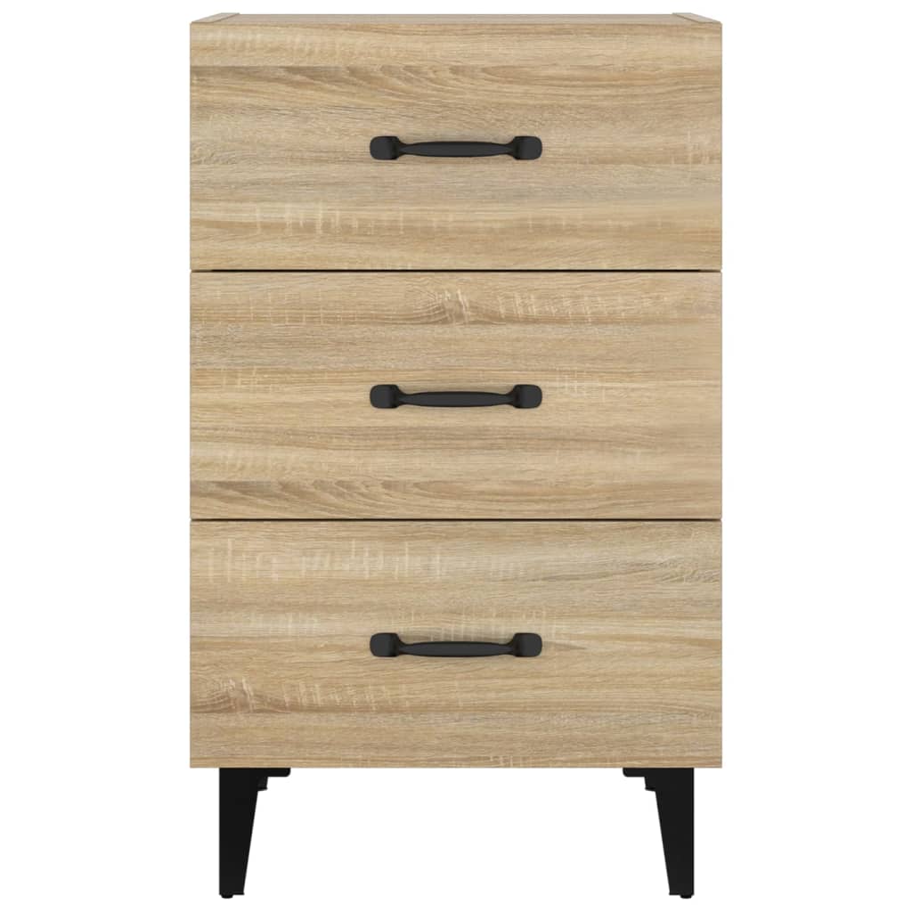 Nachtkastje 40x40x66 cm bewerkt hout sonoma eikenkleurig Nachtkastjes | Creëer jouw Trendy Thuis | Gratis bezorgd & Retour | Trendy.nl