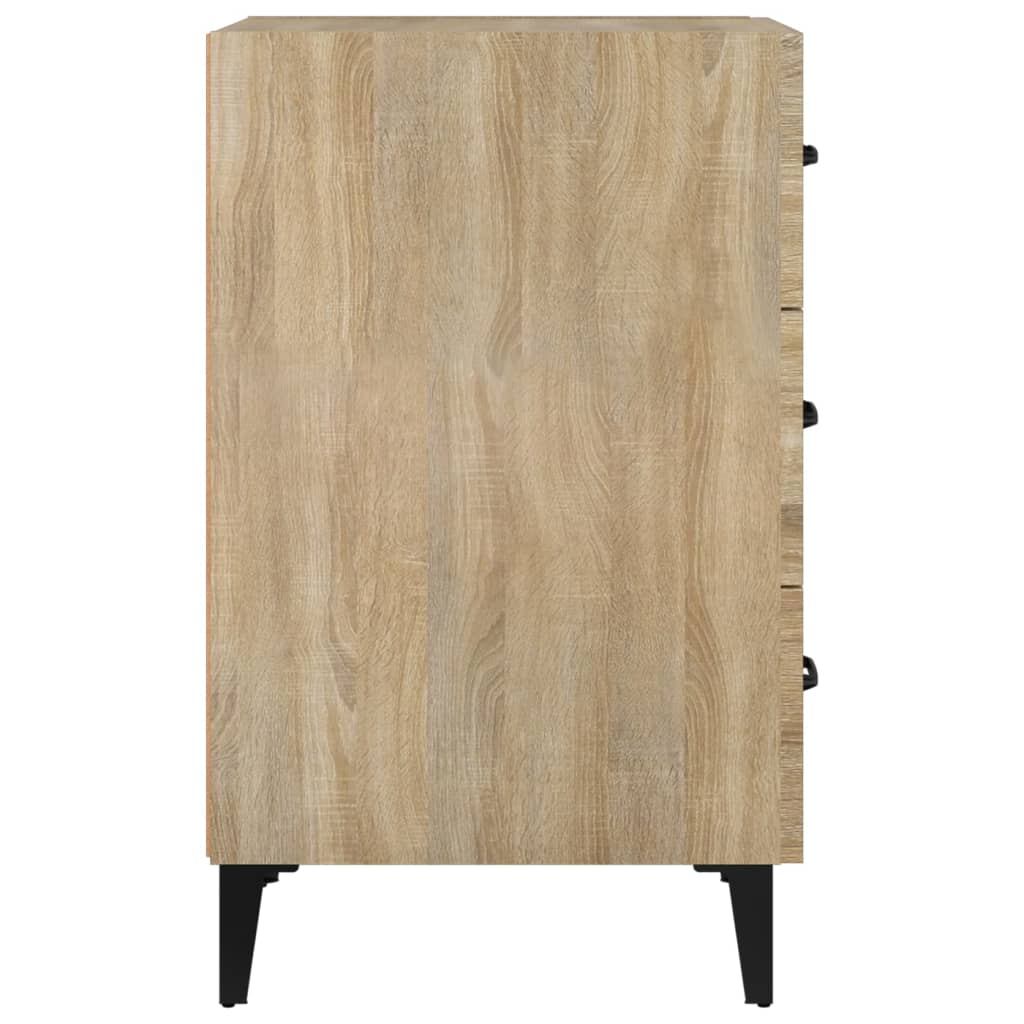 Nachtkastje 40x40x66 cm bewerkt hout sonoma eikenkleurig Nachtkastjes | Creëer jouw Trendy Thuis | Gratis bezorgd & Retour | Trendy.nl