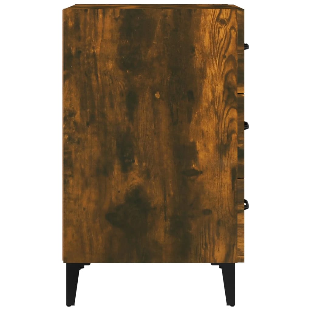 Nachtkastje 40x40x66 cm bewerkt hout gerookt eikenkleurig Nachtkastjes | Creëer jouw Trendy Thuis | Gratis bezorgd & Retour | Trendy.nl