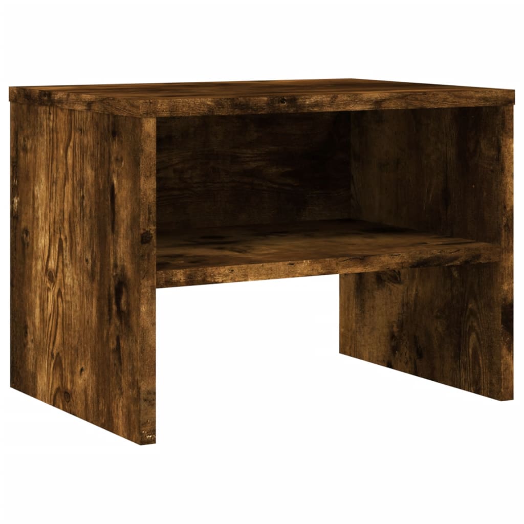 Nachtkastje 40x30x30 cm bewerkt hout gerookt eikenkleurig Nachtkastjes | Creëer jouw Trendy Thuis | Gratis bezorgd & Retour | Trendy.nl