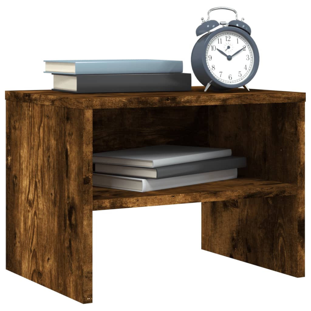 Nachtkastjes 2 st 40x30x30 cm bewerkt hout gerookt eikenkleurig Nachtkastjes | Creëer jouw Trendy Thuis | Gratis bezorgd & Retour | Trendy.nl