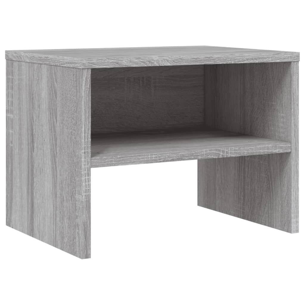 Nachtkastje 40x30x30 cm bewerkt hout grijs sonoma eikenkleurig Nachtkastjes | Creëer jouw Trendy Thuis | Gratis bezorgd & Retour | Trendy.nl