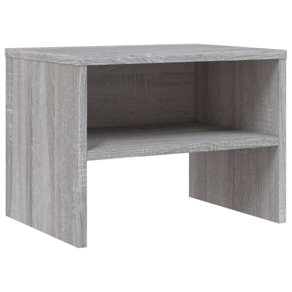 Nachtkastjes 2 st 40x30x30 cm bewerkt hout grijs sonoma eiken Nachtkastjes | Creëer jouw Trendy Thuis | Gratis bezorgd & Retour | Trendy.nl