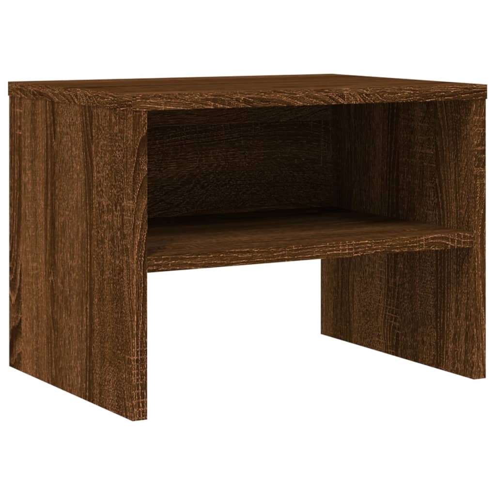 Nachtkastje 40x30x30 cm bewerkt hout bruin eikenkleur Nachtkastjes | Creëer jouw Trendy Thuis | Gratis bezorgd & Retour | Trendy.nl