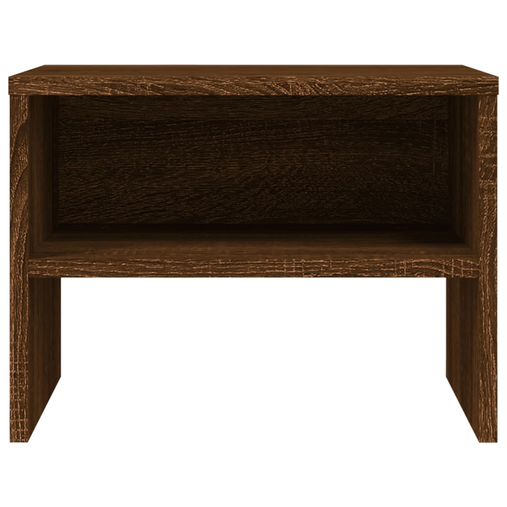 Nachtkastje 40x30x30 cm bewerkt hout bruin eikenkleur Nachtkastjes | Creëer jouw Trendy Thuis | Gratis bezorgd & Retour | Trendy.nl