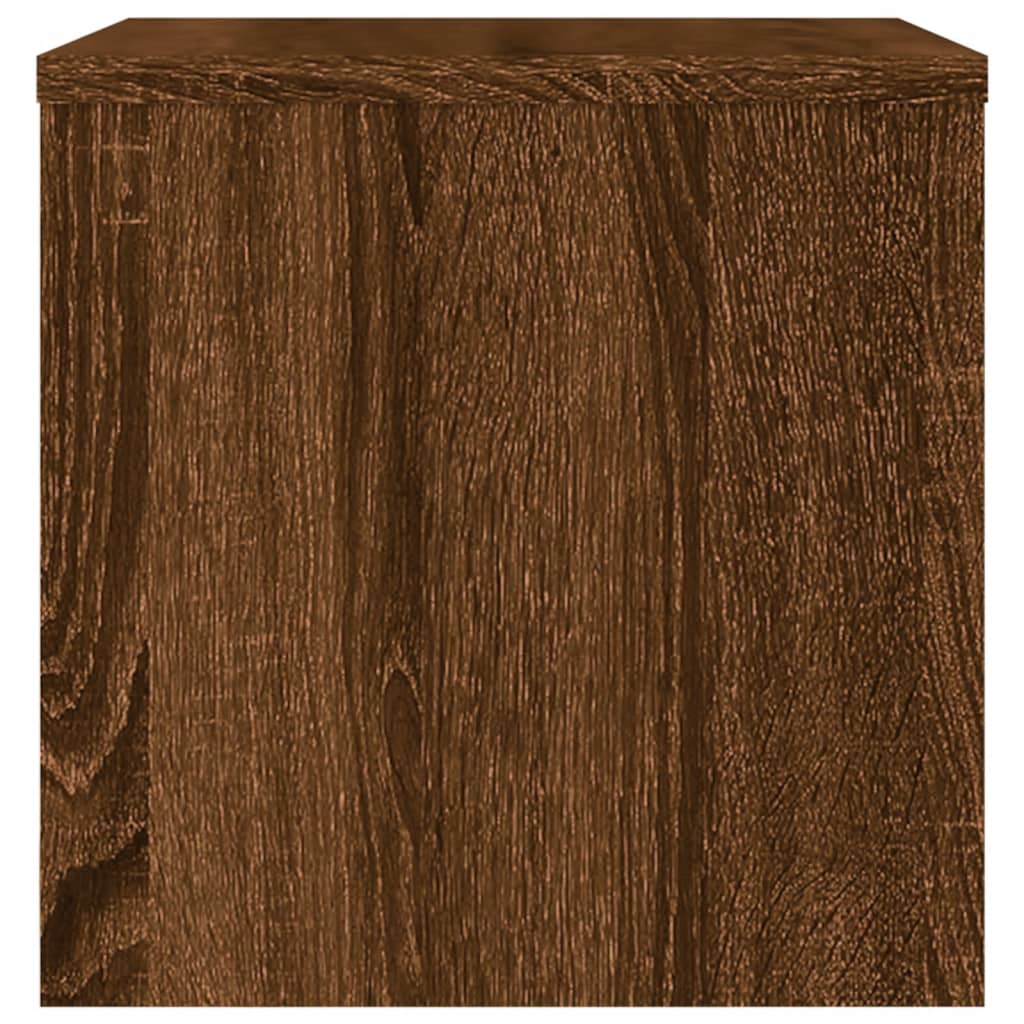 Nachtkastje 40x30x30 cm bewerkt hout bruin eikenkleur Nachtkastjes | Creëer jouw Trendy Thuis | Gratis bezorgd & Retour | Trendy.nl