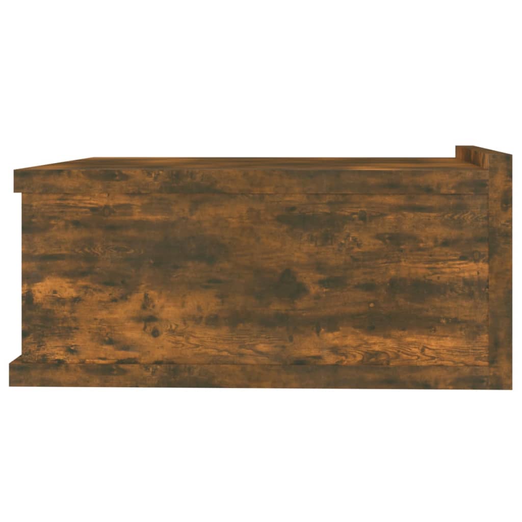 Nachtkastje zwevend 40x30x15 cm bewerkt hout gerookt eikenkleur Nachtkastjes | Creëer jouw Trendy Thuis | Gratis bezorgd & Retour | Trendy.nl