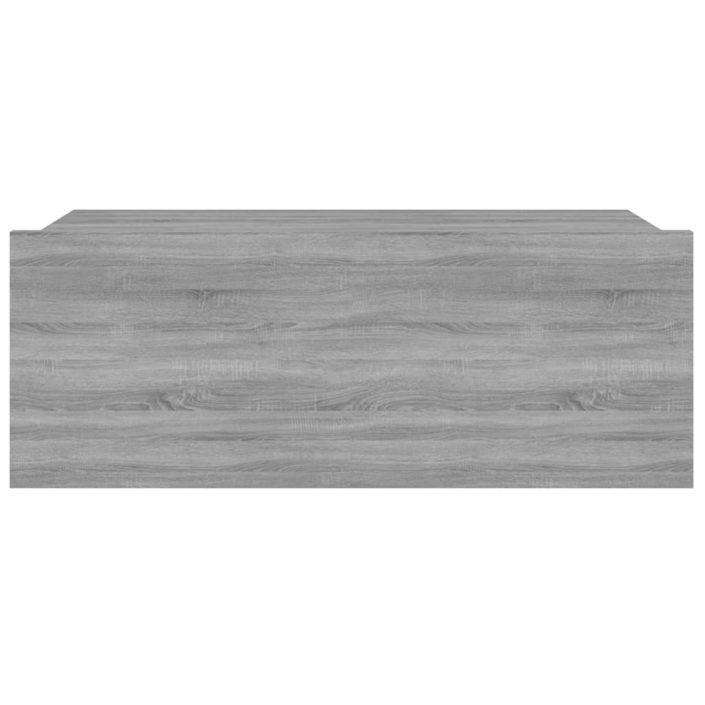 Nachtkastje zwevend 40x30x15 cm bewerkt hout grijs sonoma eiken Nachtkastjes | Creëer jouw Trendy Thuis | Gratis bezorgd & Retour | Trendy.nl