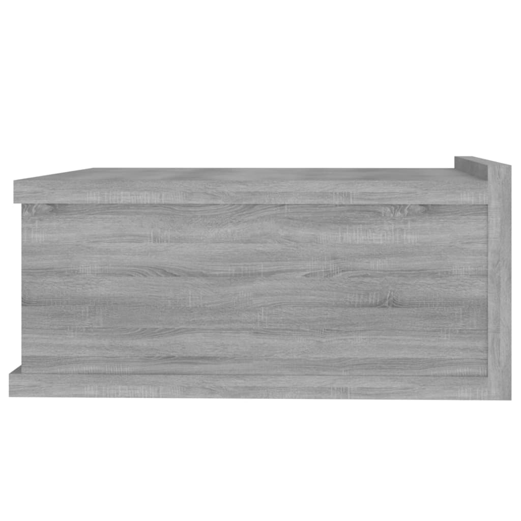 Nachtkastje zwevend 40x30x15 cm bewerkt hout grijs sonoma eiken Nachtkastjes | Creëer jouw Trendy Thuis | Gratis bezorgd & Retour | Trendy.nl