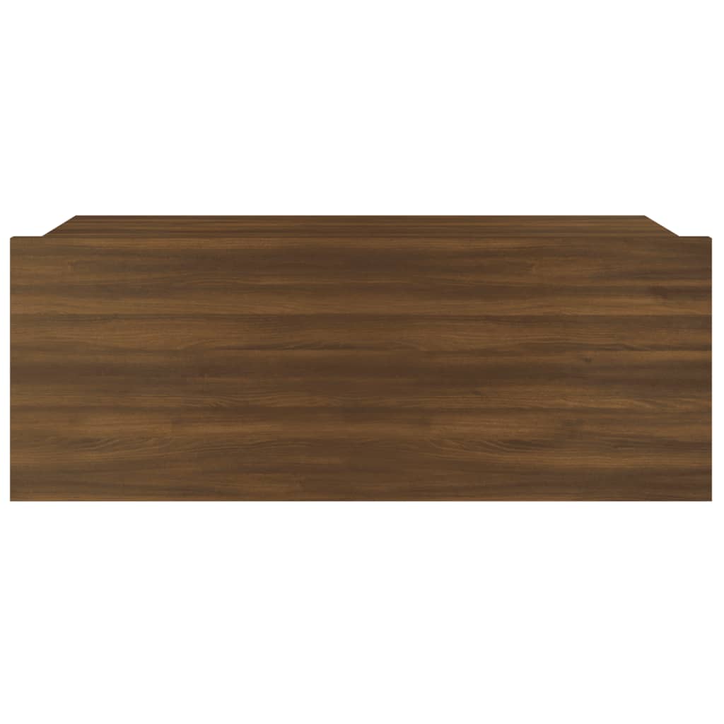 Nachtkastje zwevend 40x30x15 cm bewerkt hout bruin eikenkleur Nachtkastjes | Creëer jouw Trendy Thuis | Gratis bezorgd & Retour | Trendy.nl