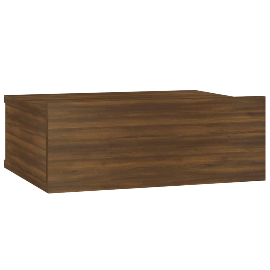 Nachtkastjes 2 st zwevend 40x30x15 cm bewerkt hout bruineiken Nachtkastjes | Creëer jouw Trendy Thuis | Gratis bezorgd & Retour | Trendy.nl