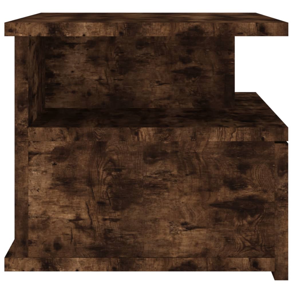 Nachtkastje zwevend 40x31x27 cm bewerkt hout gerookt eikenkleur Nachtkastjes | Creëer jouw Trendy Thuis | Gratis bezorgd & Retour | Trendy.nl